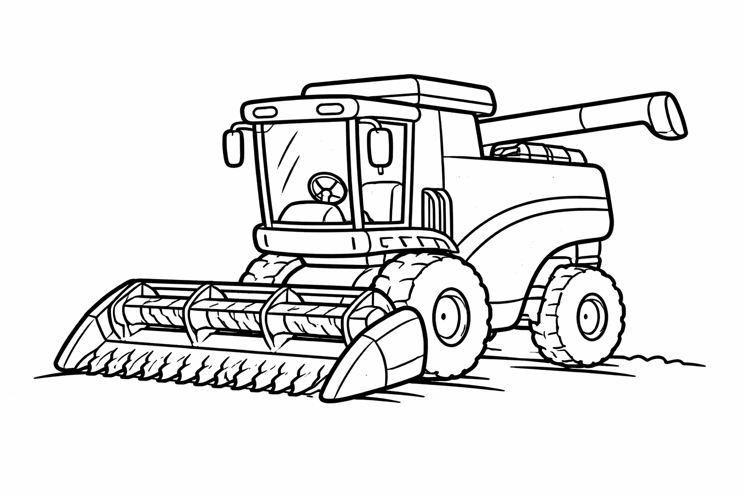 Kritzelio maehdrescher Ausmalbild